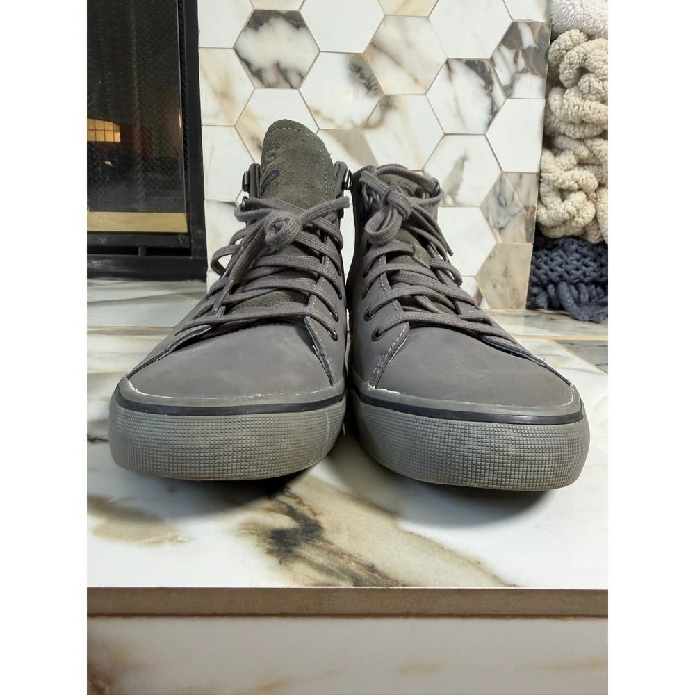 UGG Hoyt Waterproof High Top Sneaker Mens 9.5 Grey Leather Suede 1012615 - Picture 3 of 10